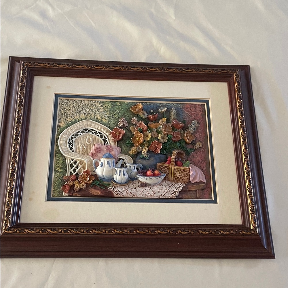 Framed Floral Still Life Art